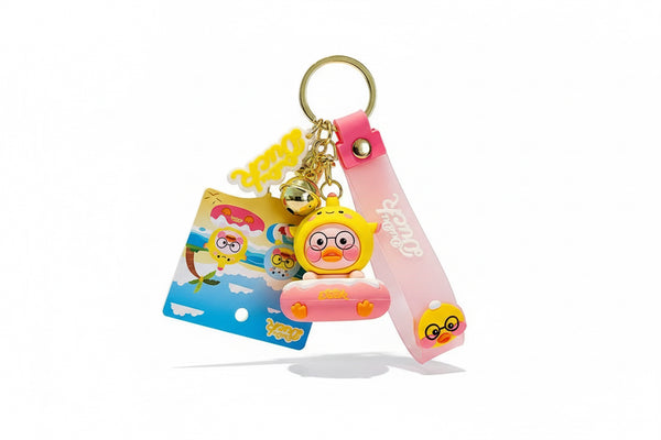 Sleutelhanger met eend en vis