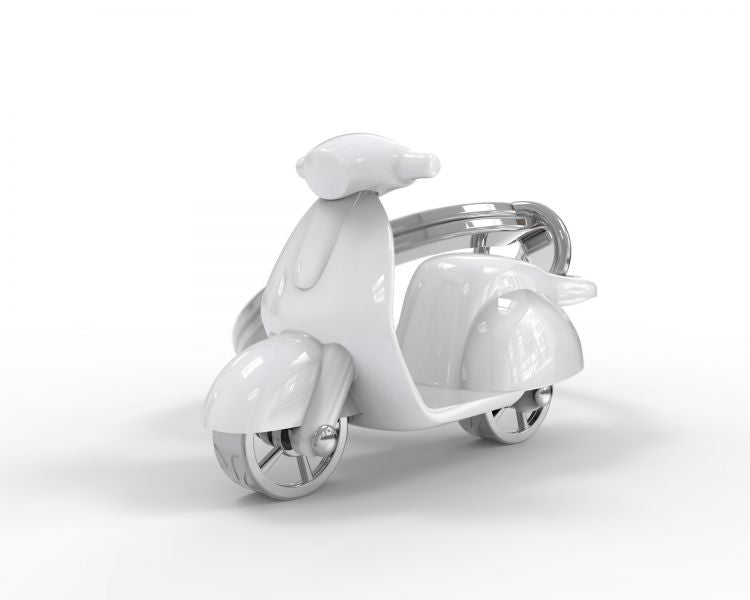 Porte Clés Scooter Blanc