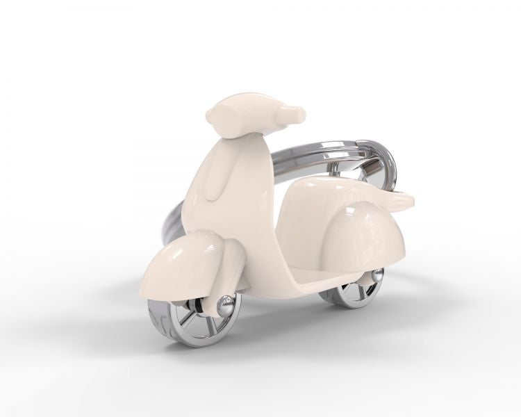 Porte Clés Scooter Beige