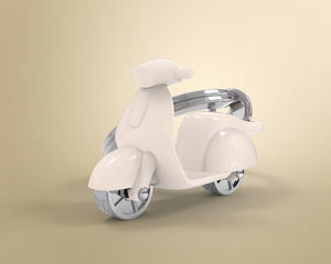 Porte Clés Scooter Beige