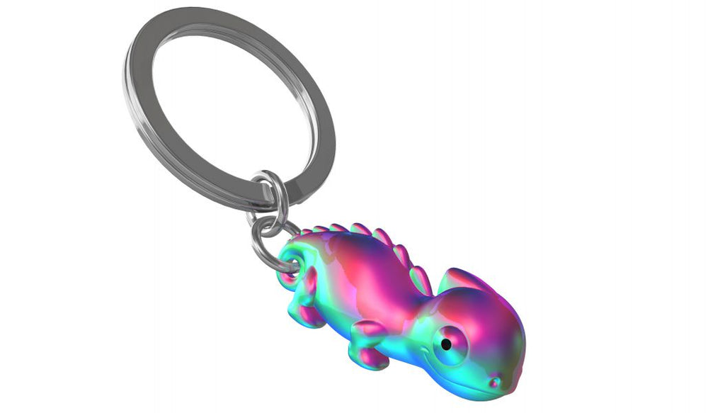 Sleutelhanger regenboogkleurige kameleon