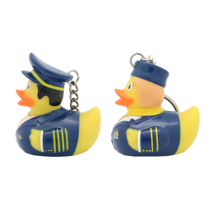 Porte Clés Canard Pilote et Hôtesse