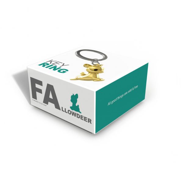 Keyring Fawn Gold