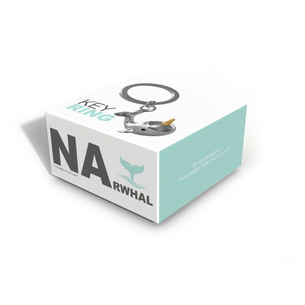 Keyring Narwhal Silver