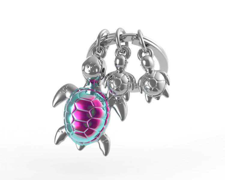 Porte clés Tortue de Mer Arc en ciel