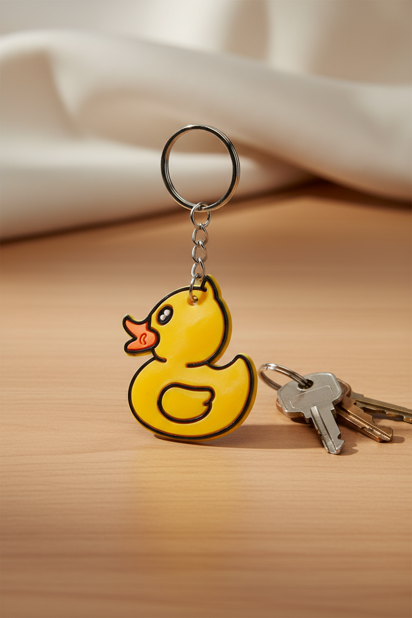 Porte-clés Canard Jaune