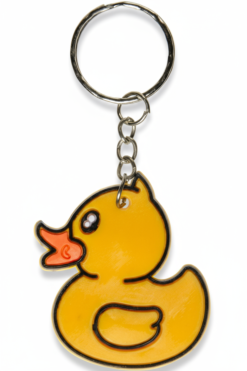 Porte-clés Canard Jaune