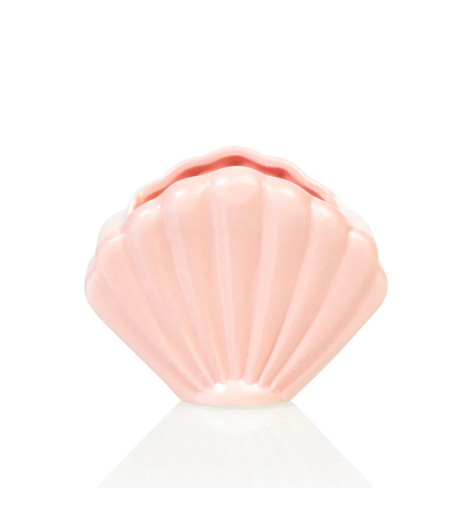 Roze schelp bloempot