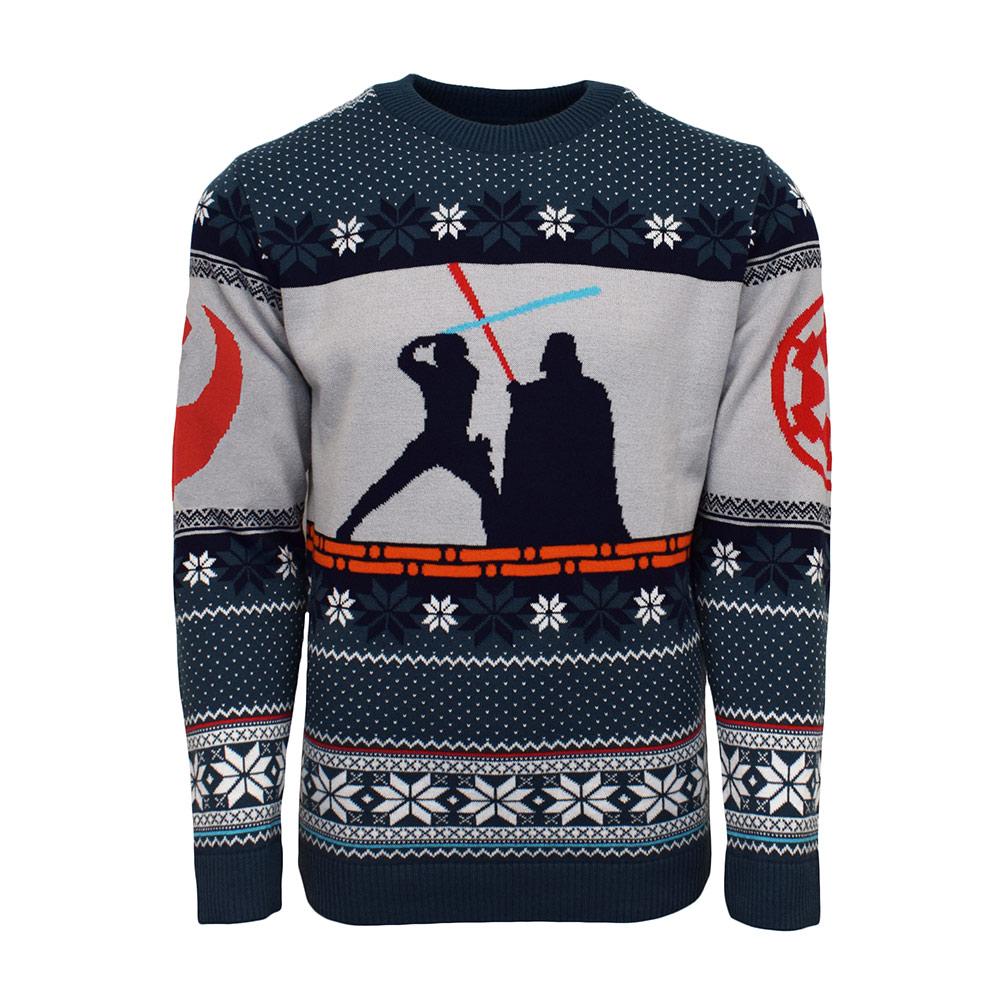 Pull de Noël Luke Skywalker vs Dark Vador