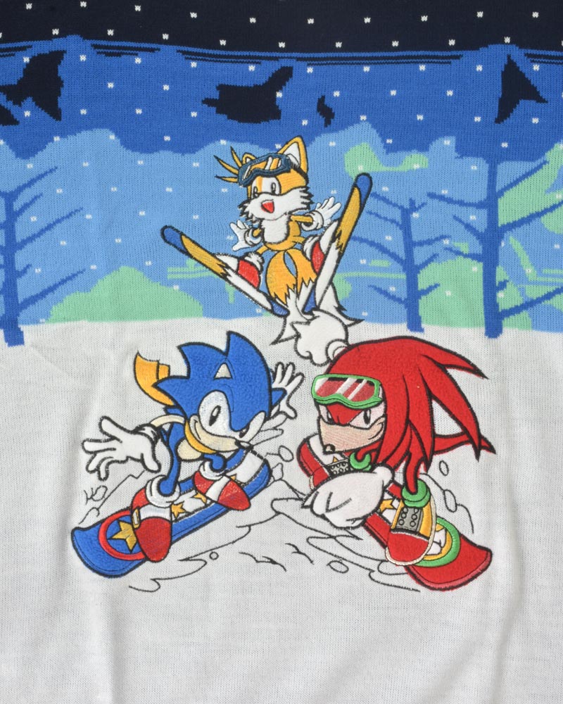 Weihnachtspullover Sonic au Ski
