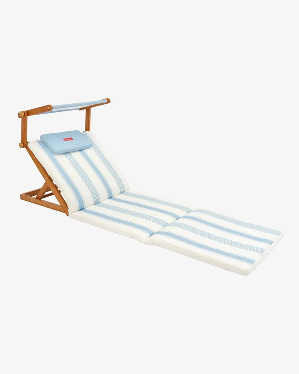 Wooden Folding Sun Lounger with Sunshade – ARGO