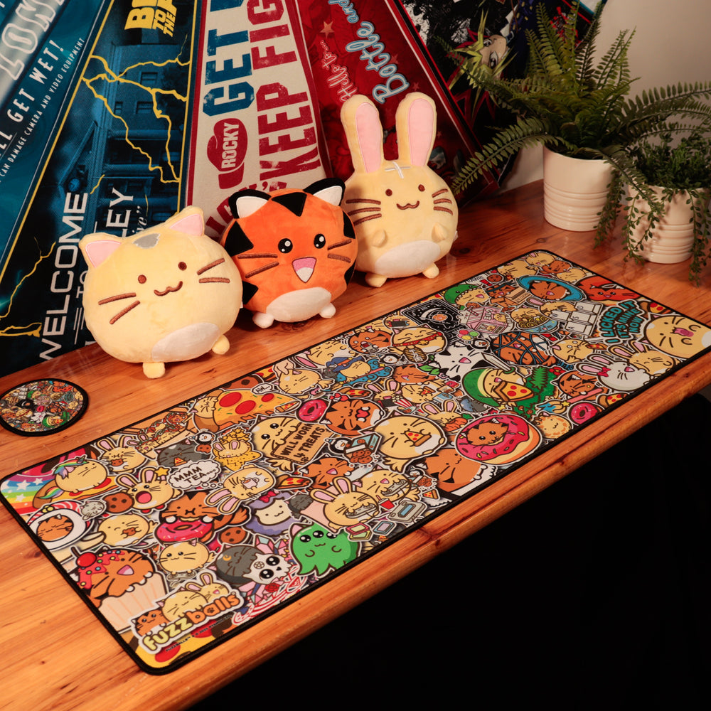 Desk pad & set de sous-verres Fuzzballs