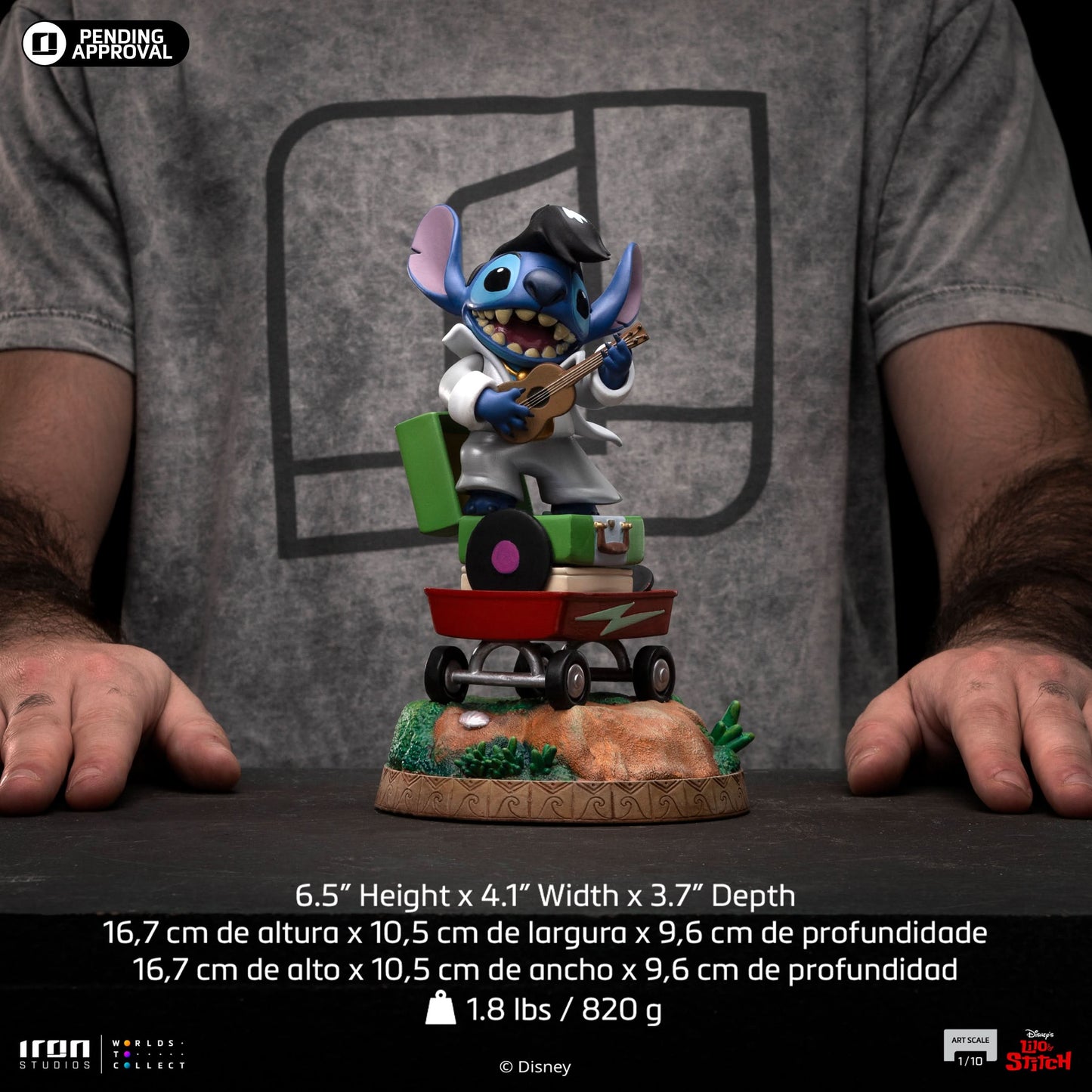 Statue Stitch King of Rock - Disney Classics - Art Scale 1/10