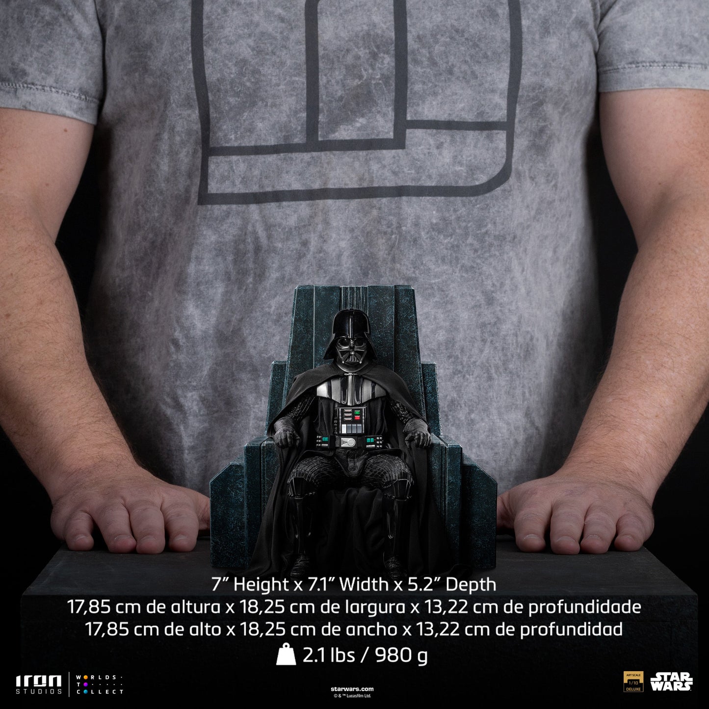 Darth Vader on Throne Statue - Star Wars: Obi-Wan Kenobi Series - Art Scale 1/10 - Iron Studios