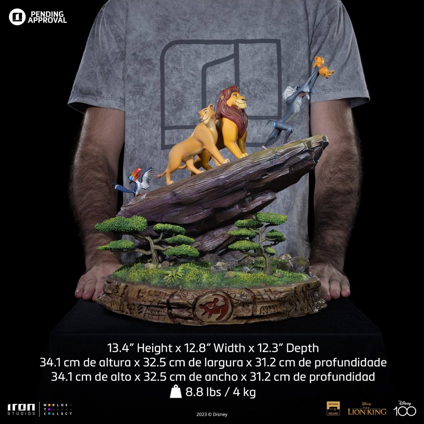 Statue Lion King Deluxe - Disney 100th - The Lion King - Art Scale 1/10 - Disney Classics