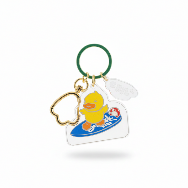 Sleutelhanger met eendje voor de feestdagen