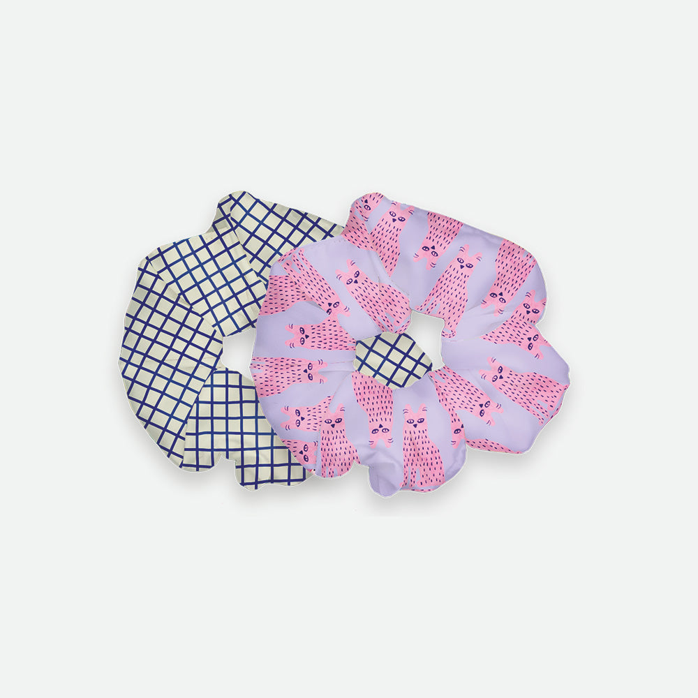 Happy Cat - Scrunchies Duo