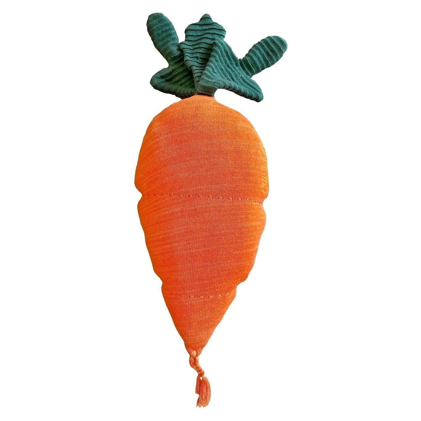 Knitted cushion Cathy the Carrot