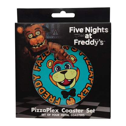 five nights at freddys printed metal drinks coasters fanattik