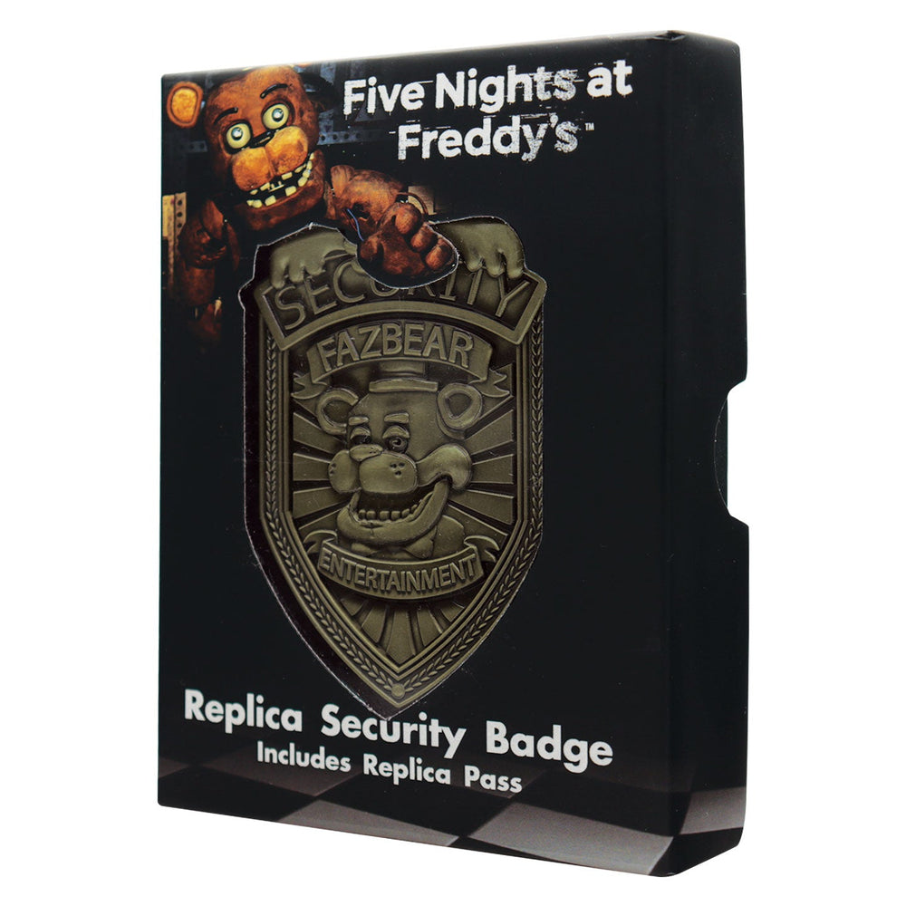 Réplique collector Five Nights at Freddy’s - Security Badge – Antique Brass Edition