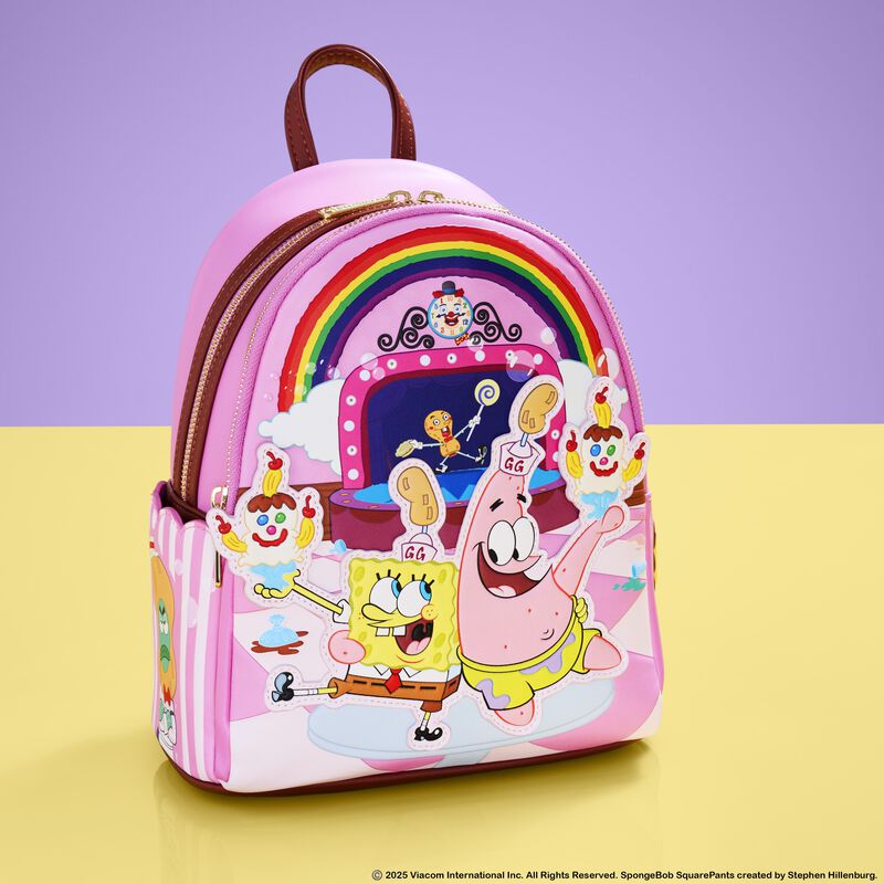 spongebob squarepants patrick star goofy goober light up mini backpack