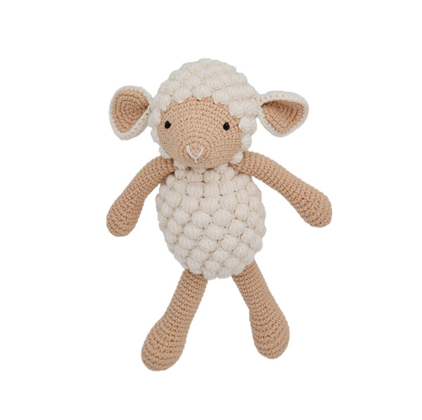 Beige schaap pluche speelgoed 
