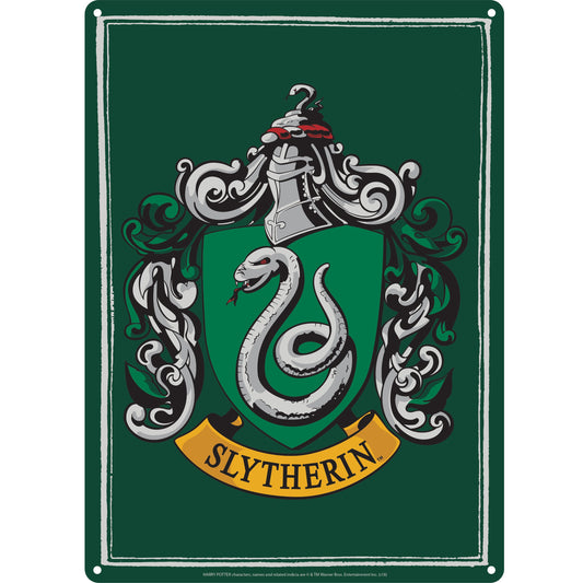 Plaque décorative en métal Harry Potter - A5 Serpentard