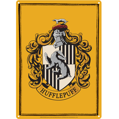 Harry Potter Hufflepuff A5 Decorative Metal Plaque