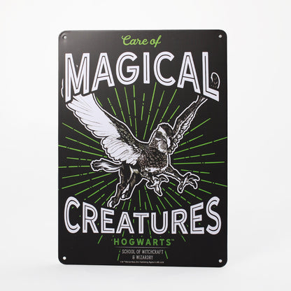 A5 Harry Potter Magical Creatures Decorative Metal Sign