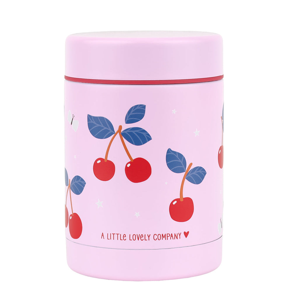 Pot alimentaire isotherme en inox - Cerises