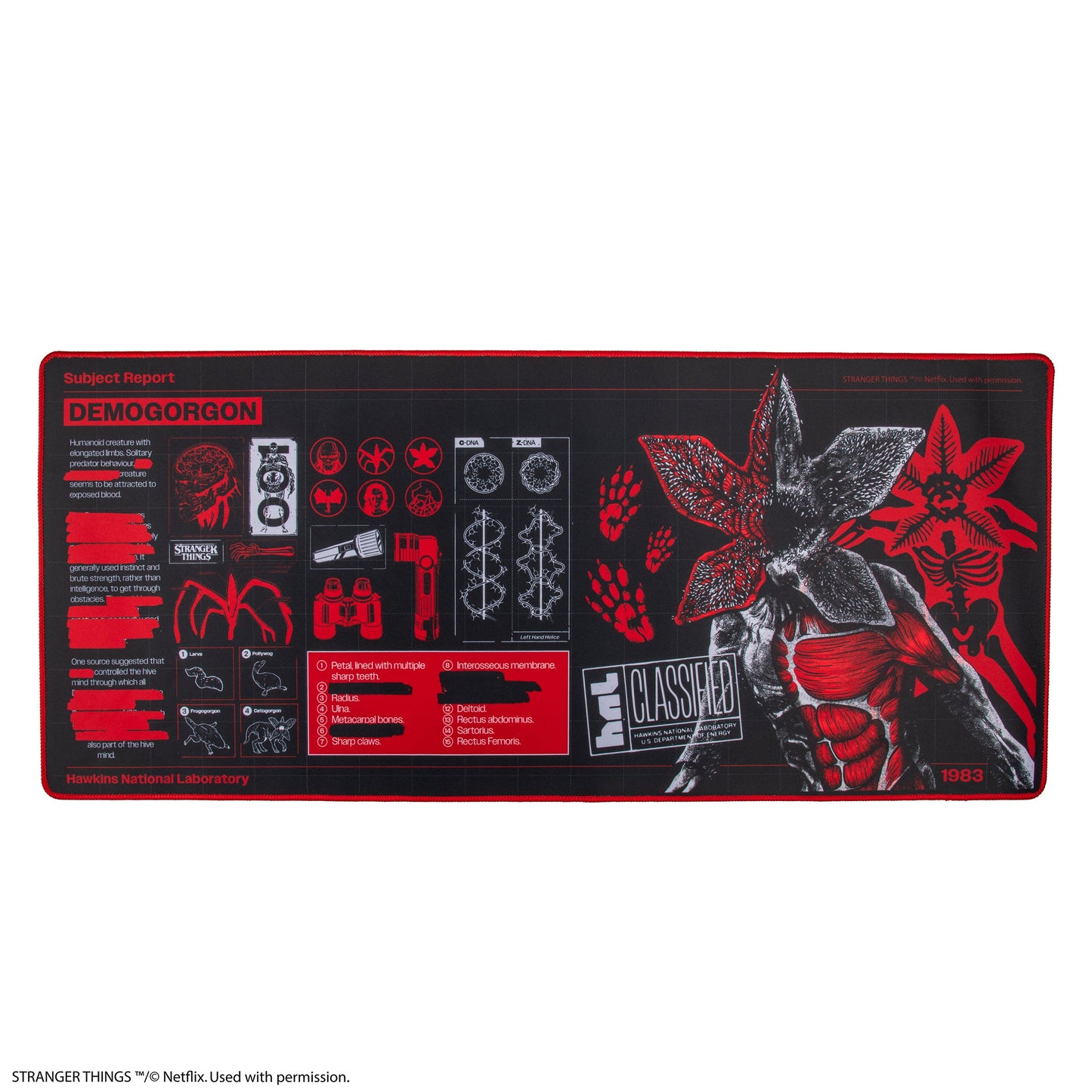 Tapis de bureau Rapport : Démogorgon