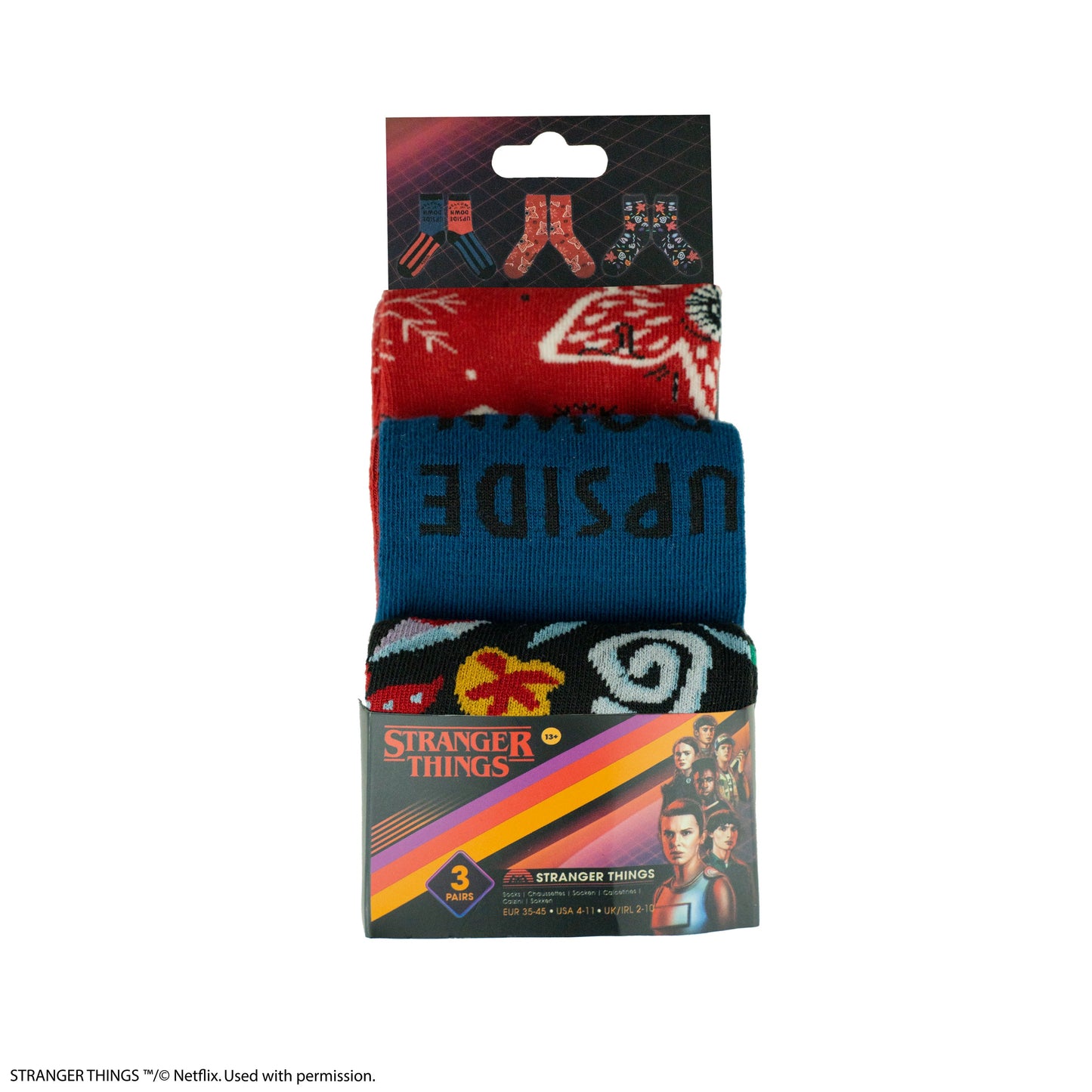 Pack of 3 Pairs of Stranger Things Socks