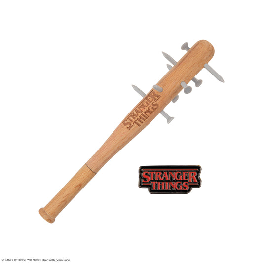 *Stylo Batte de Baseball Cloutée & Pin's Stranger Things