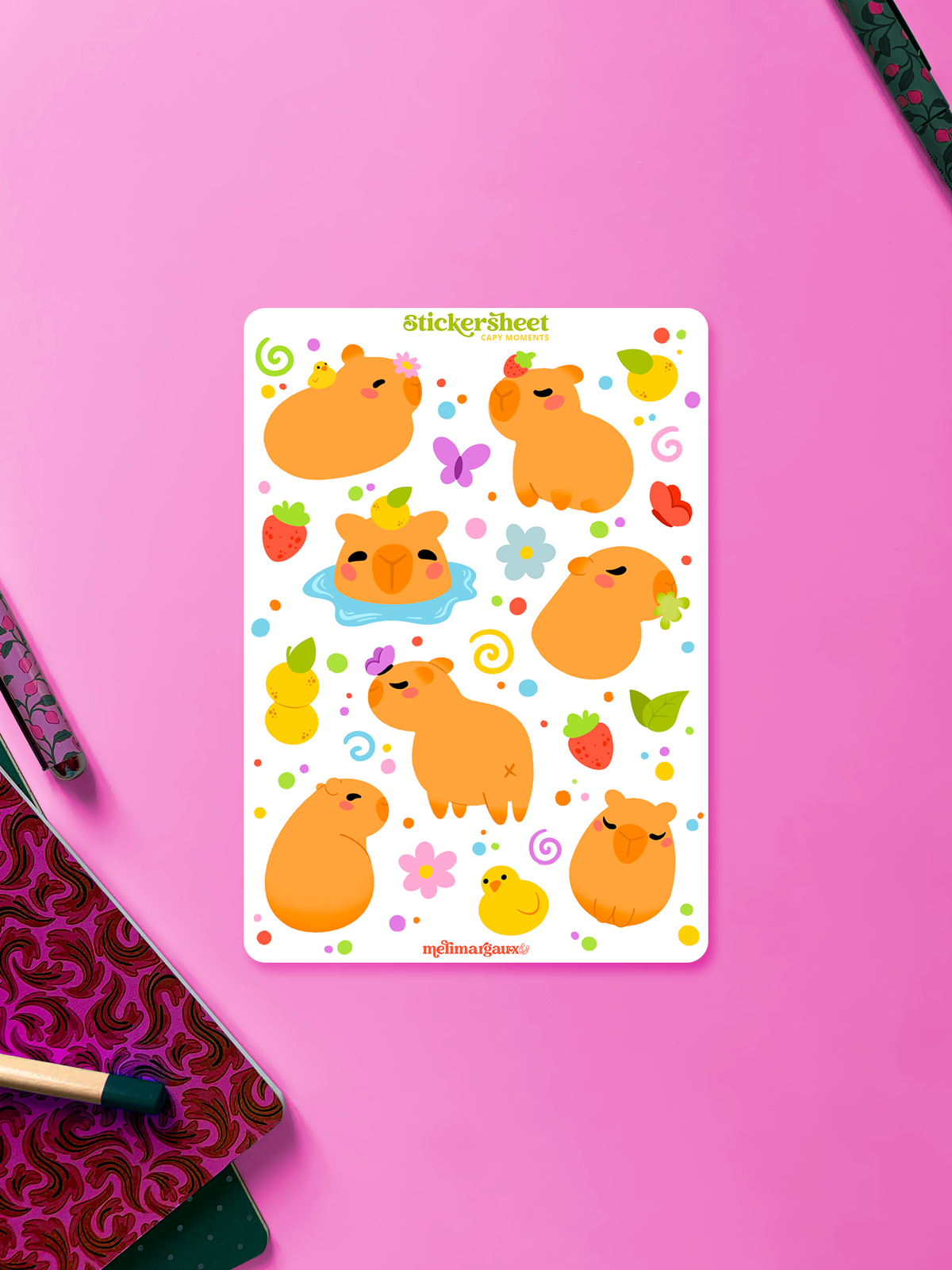 Capy moments | Sticker Sheet