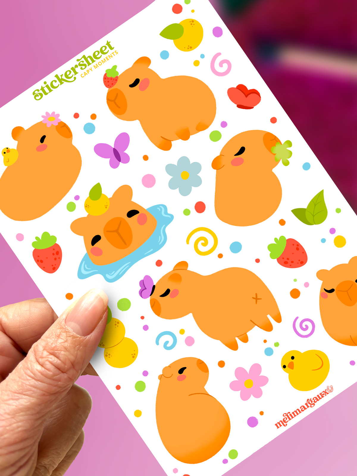 Capy moments | Sticker Sheet