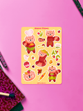 Pam the Red Panda, Happy Times | Sticker Sheet