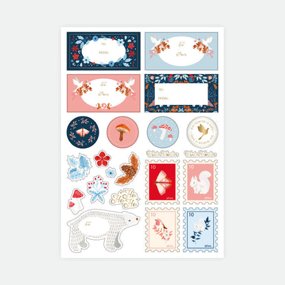White Winter - Set of 3 sticker sheets