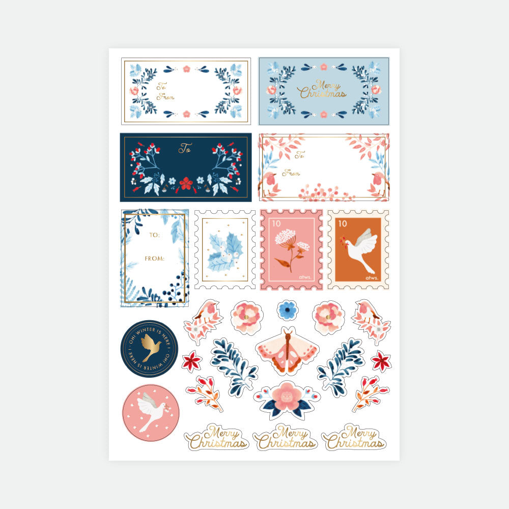 White Winter - Set of 3 sticker sheets