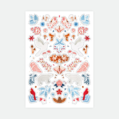 White Winter - Set of 3 sticker sheets
