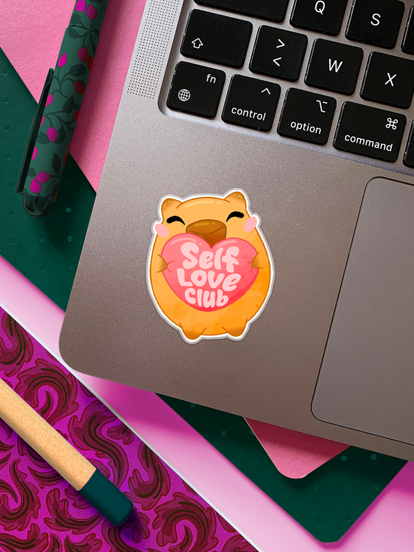 Capybara, Self love club | Sticker