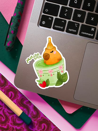 Matchaholic | Sticker