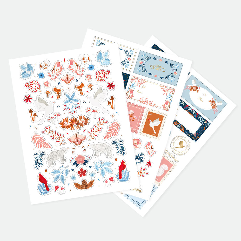 White Winter - Set of 3 sticker sheets