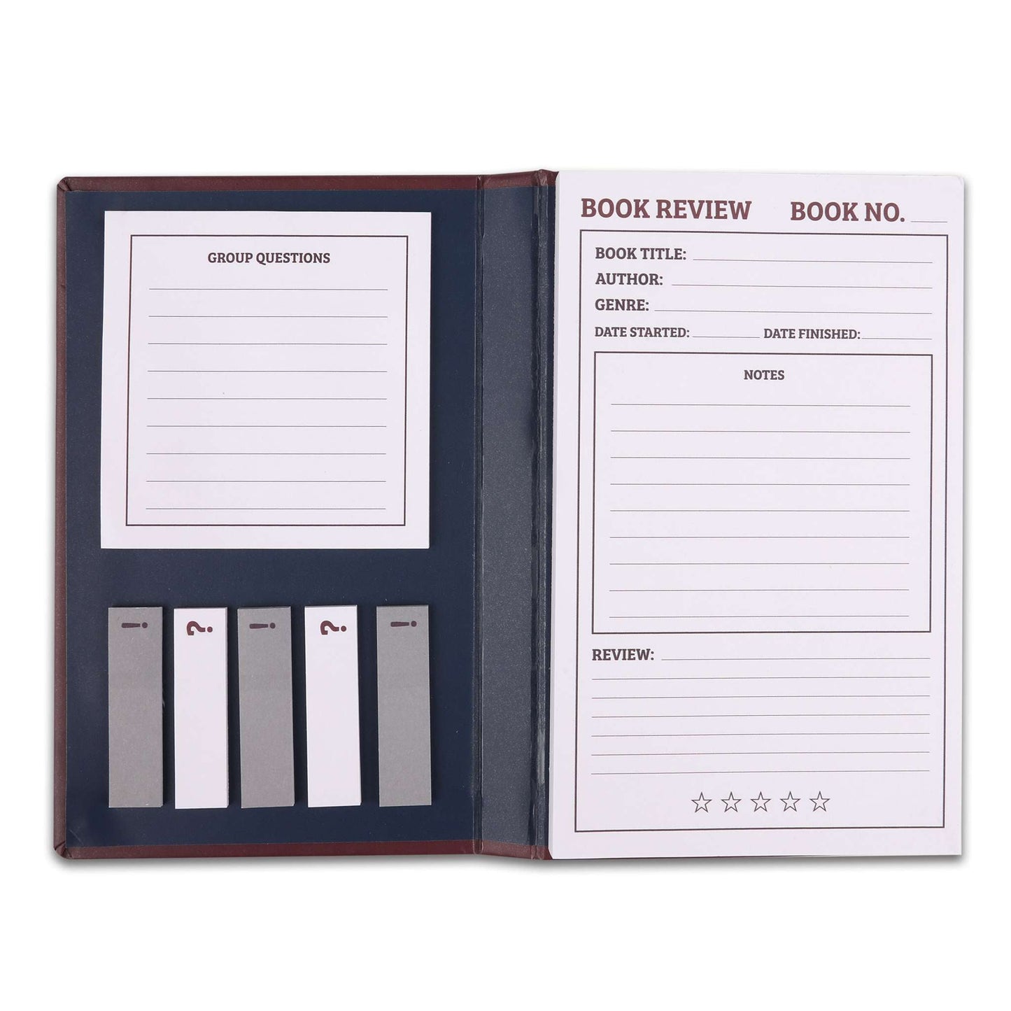 A6 My Book Review Notes Set w CDU - Book Club