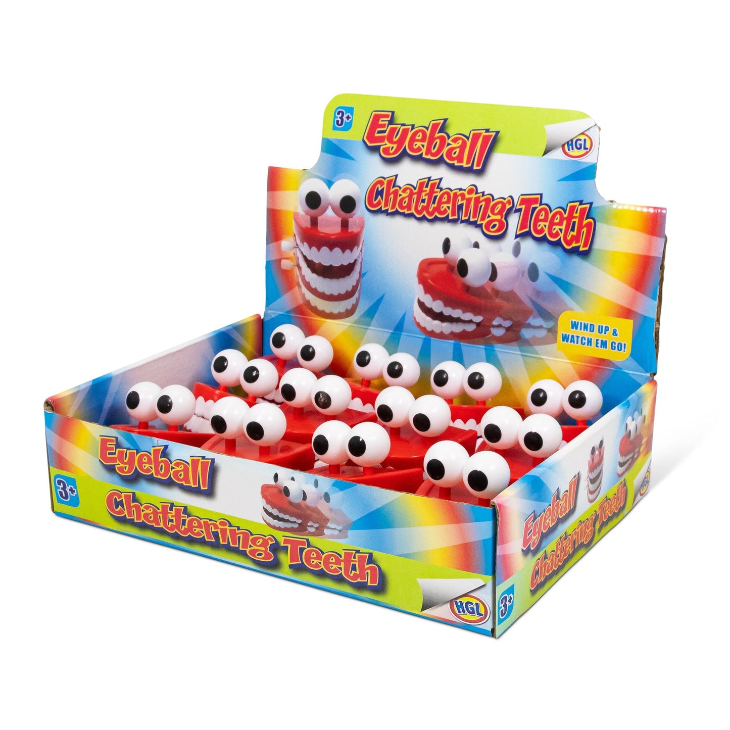 GLOBE OCULAIRE CLIQUETANT DES DENTS