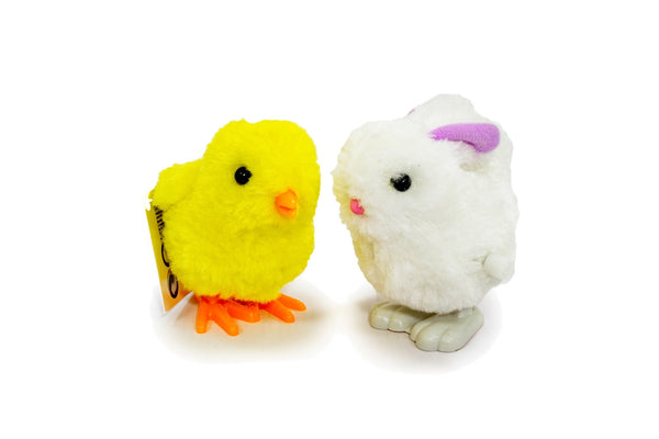 LAPIN ET POUSSIN À REMONTOIR