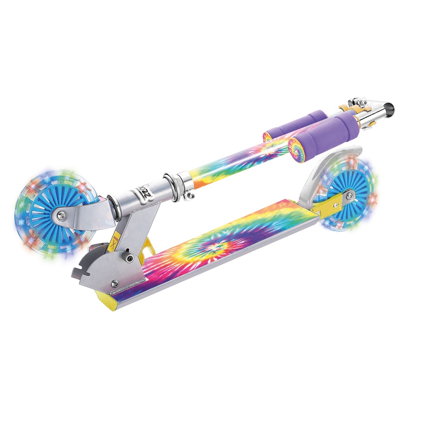 SCOOTER TIE DYE AVEC ROUES CLIGNOTANTES