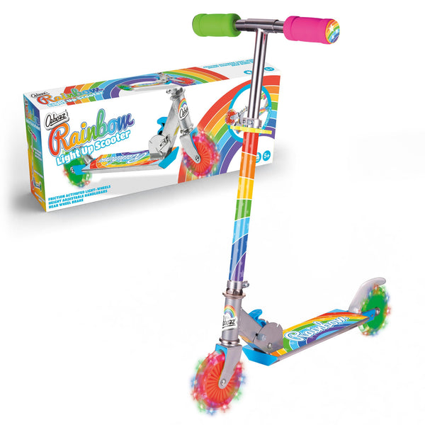 SCOOTER ARC-EN-CIEL AVEC ROUES CLIGNOTANTES