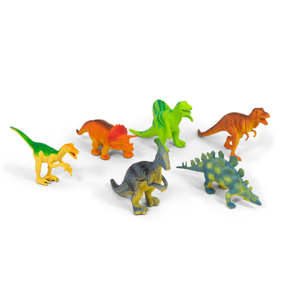 Tête de Tricératops avec 6 Figurines – Grand Format