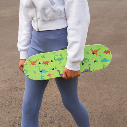 SKATEBOARD DINOSAURE AVEC ROUES CLIGNOTANTES 17 POUCES