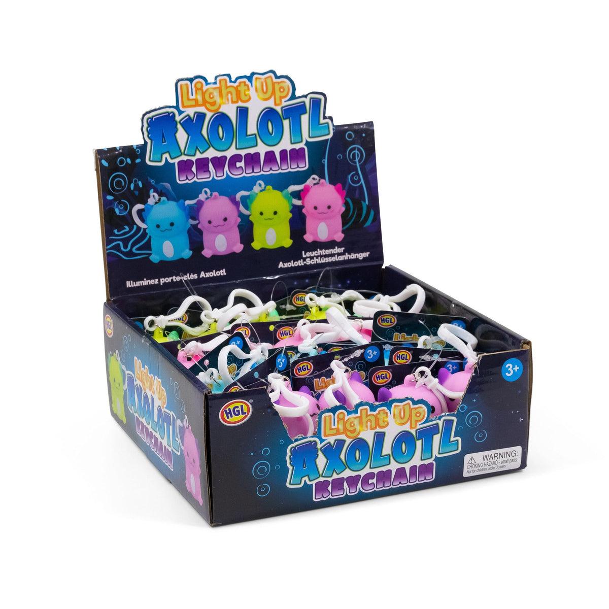 PORTE-CLÉS LUMINEUX AXOLOTL